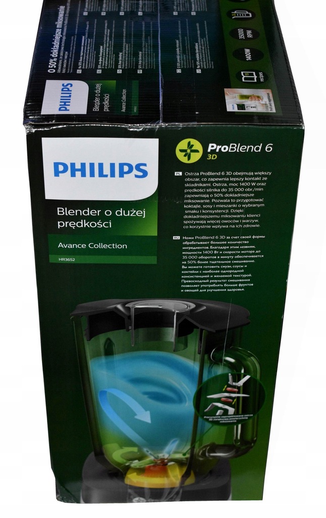 !!NOWY!! PHILIPS ProBlend 6 3D - model HR3652 !! - 7708785839 ...