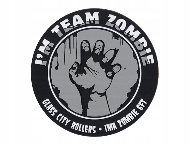 Naszywka Team Zombie PVC - Grey [EM]