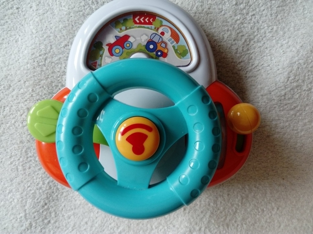 Kierownica zabawka z przyssawkami 6+