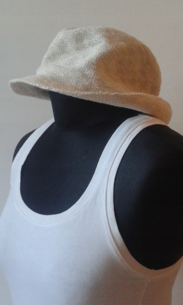 Esprit kapelusz typu panama, jasny beż, na na lato
