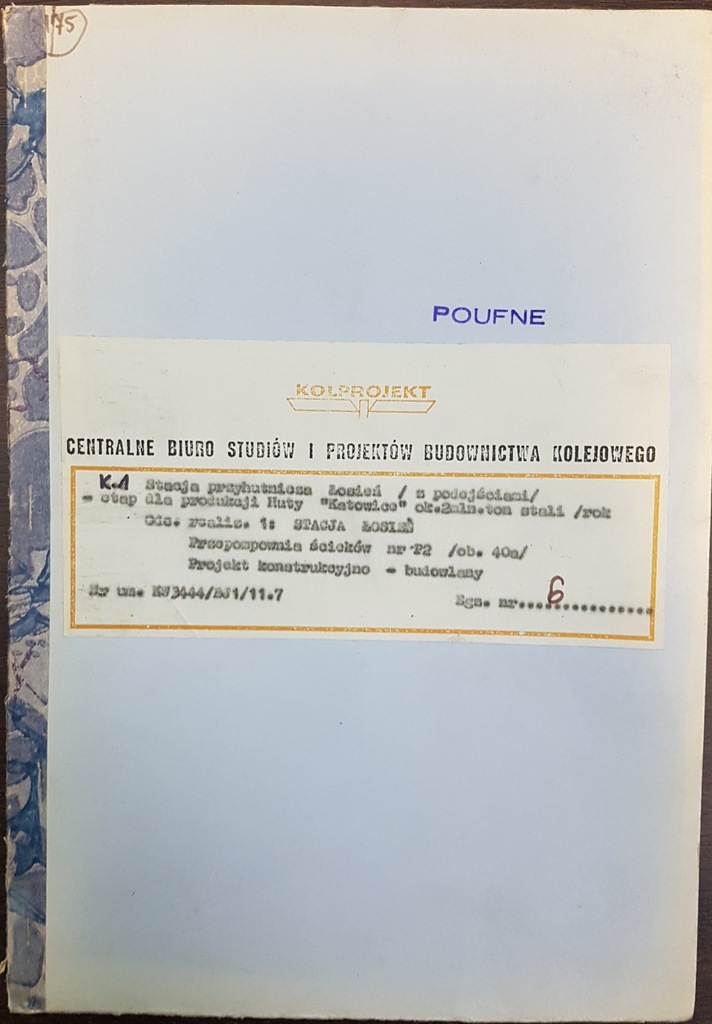 Projekt techniczny KOLPROJEKT budownictwo PKP 2