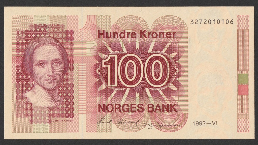 Norwegia - 100 koron - 1992 - Collet 