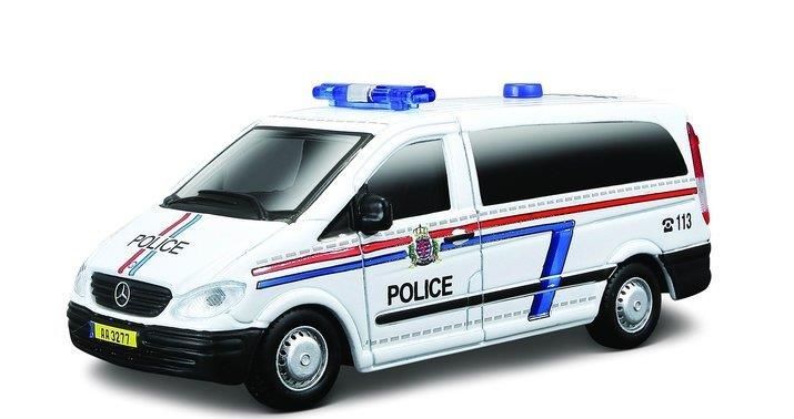 BBURAGO EMERGENCY MERCEDES VITO POLICE 1:50 32009
