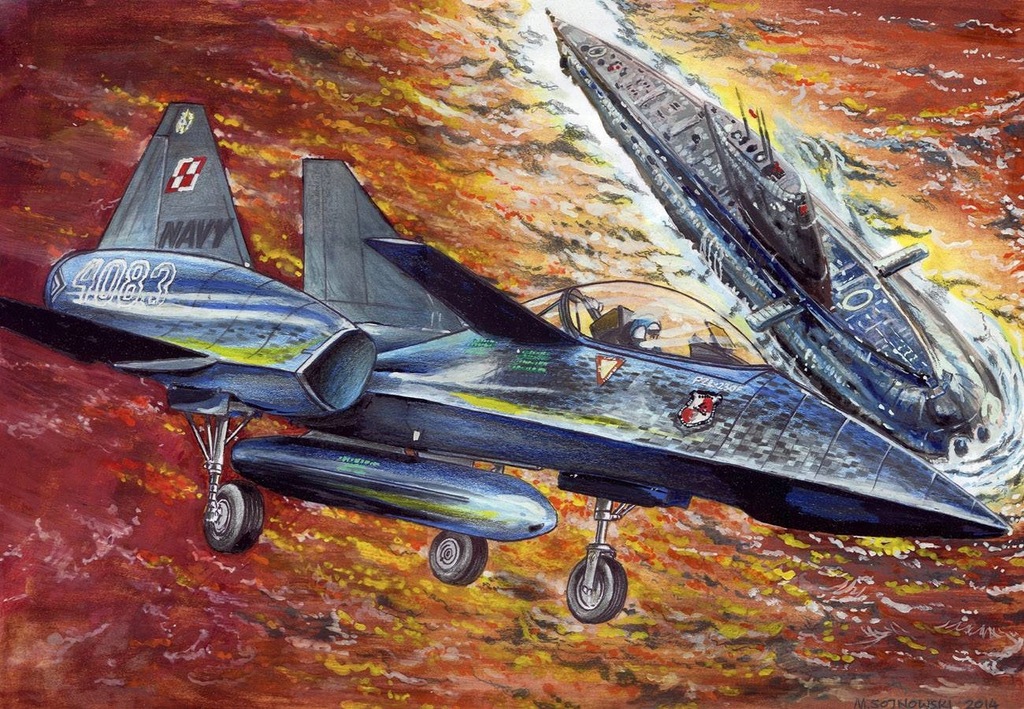 PZL 230F i okręt podwodny ORP Orzeł.