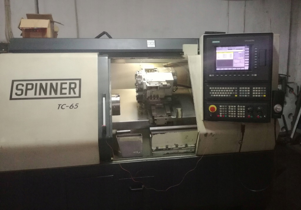 Tokarka CNC SPINNER TC 65 napędzane narzędzia