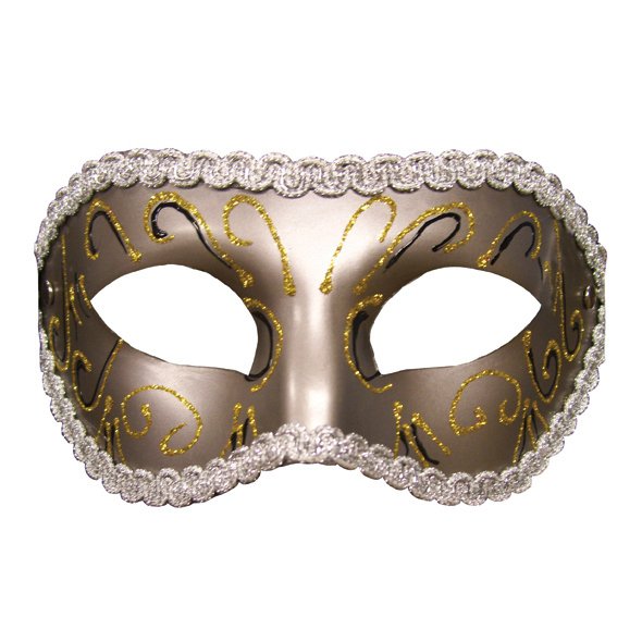 Maska karnawałowa - S&amp;M Grey Masquerade Mask