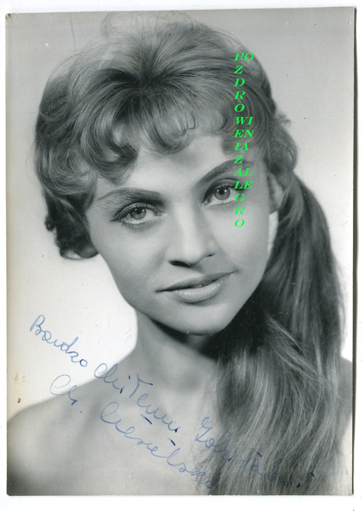 Aktorka Maria Ciesielska- oryginalny autograf 