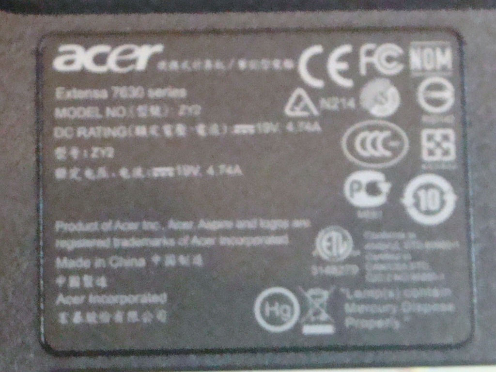 Апгрейд acer extensa 7630