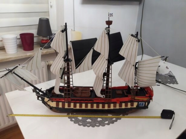 LEGO MOC żaglowiec statek 87x14x57