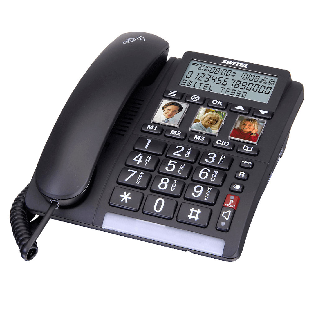 telefon stacjonarny TF550 SWITEL klasyczny duży