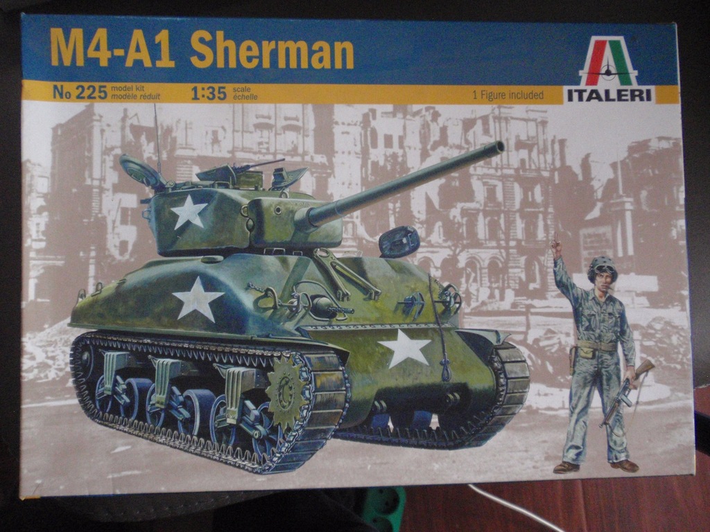 Czołg M4A-1 Sherman - Italeri