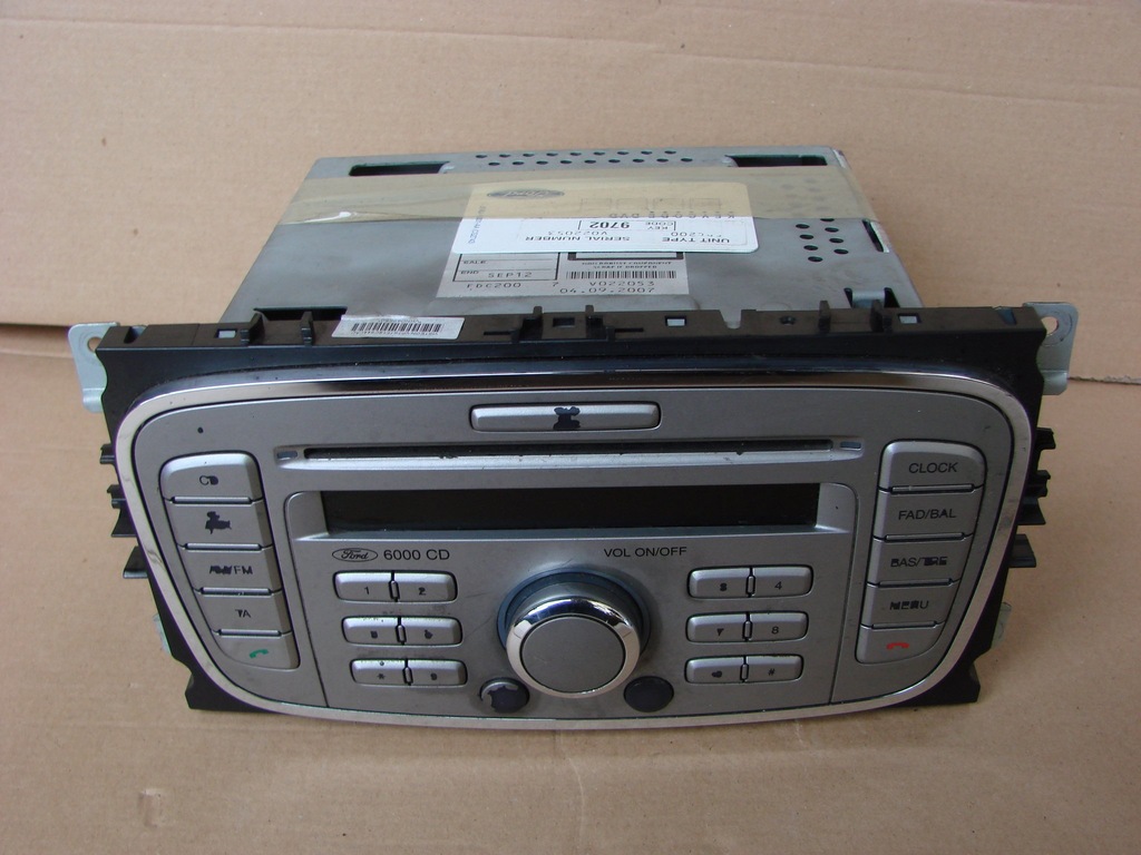 Radio 6000 CD Ford Mondeo MK4 Focus II LIFT 07r