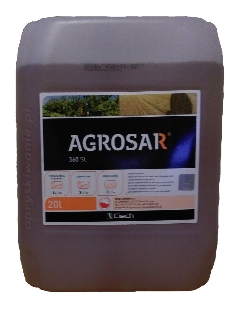 Agrosar 360sl 20l zamiennik roundup chwastobójczy