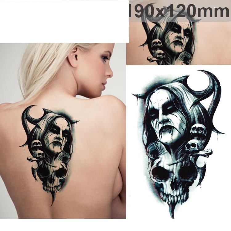 Tatuaz zmywalny 3D punk demonic tattoo