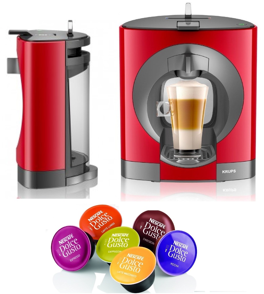 KRUPS Dolce Gusto OBLO ekspres czerwony kapsułki