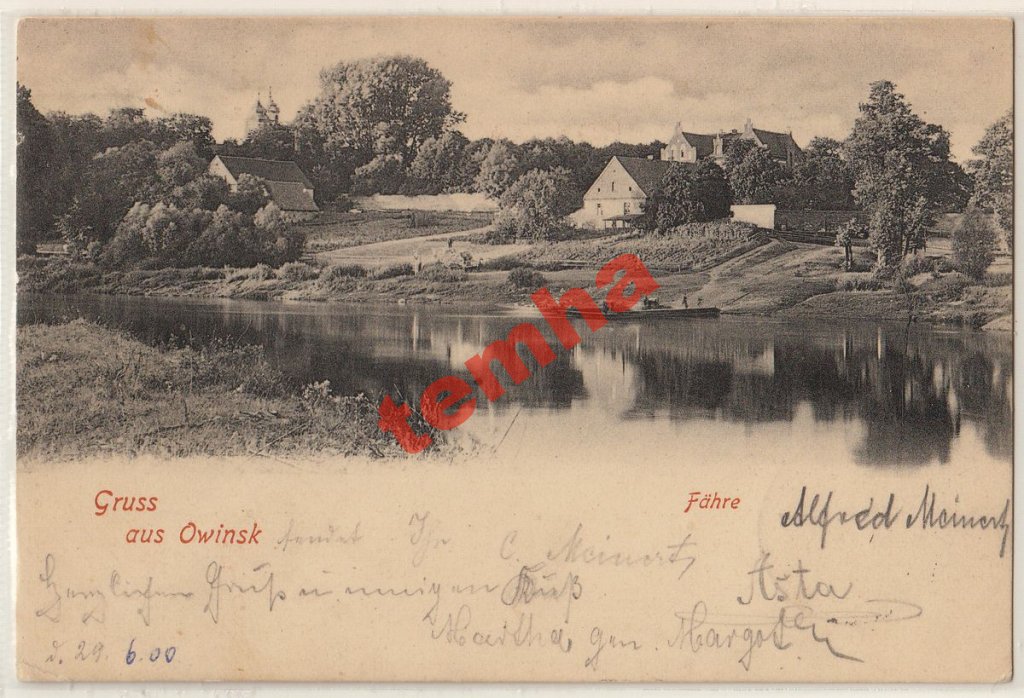 OWIŃSKA Owinsk k. Poznan, Murowana Goślina 1910