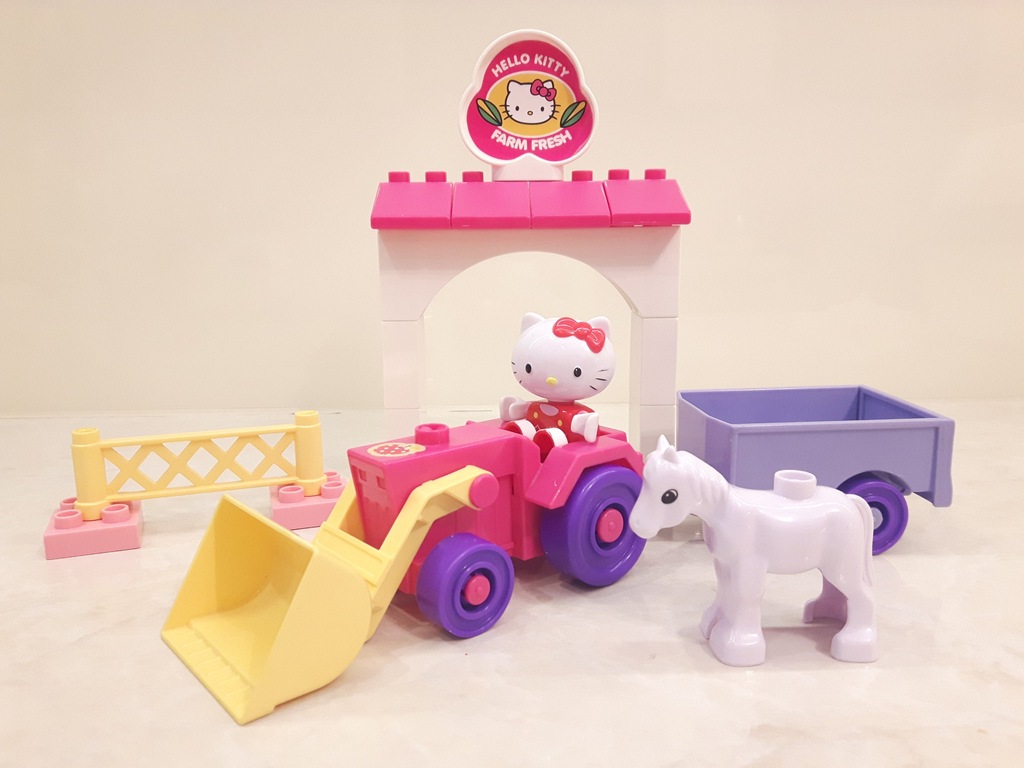 HELLO KITTY farma traktor pasuj do LEGO DUPLO HELLO KITTY farma traktor pasuj do LEGO DUPLO