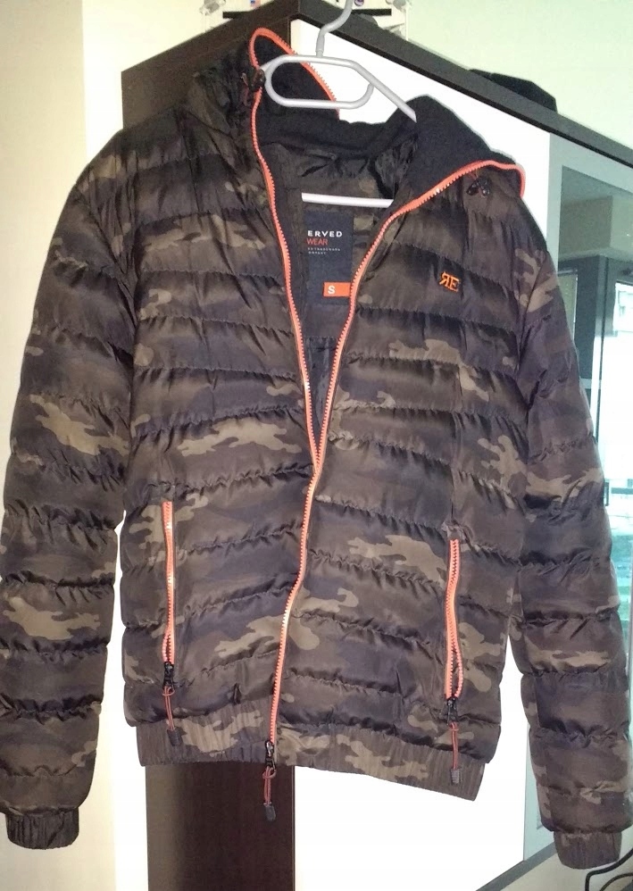 RESERVED Dark Camo Winter Jacket,Hoodie -100% Poly