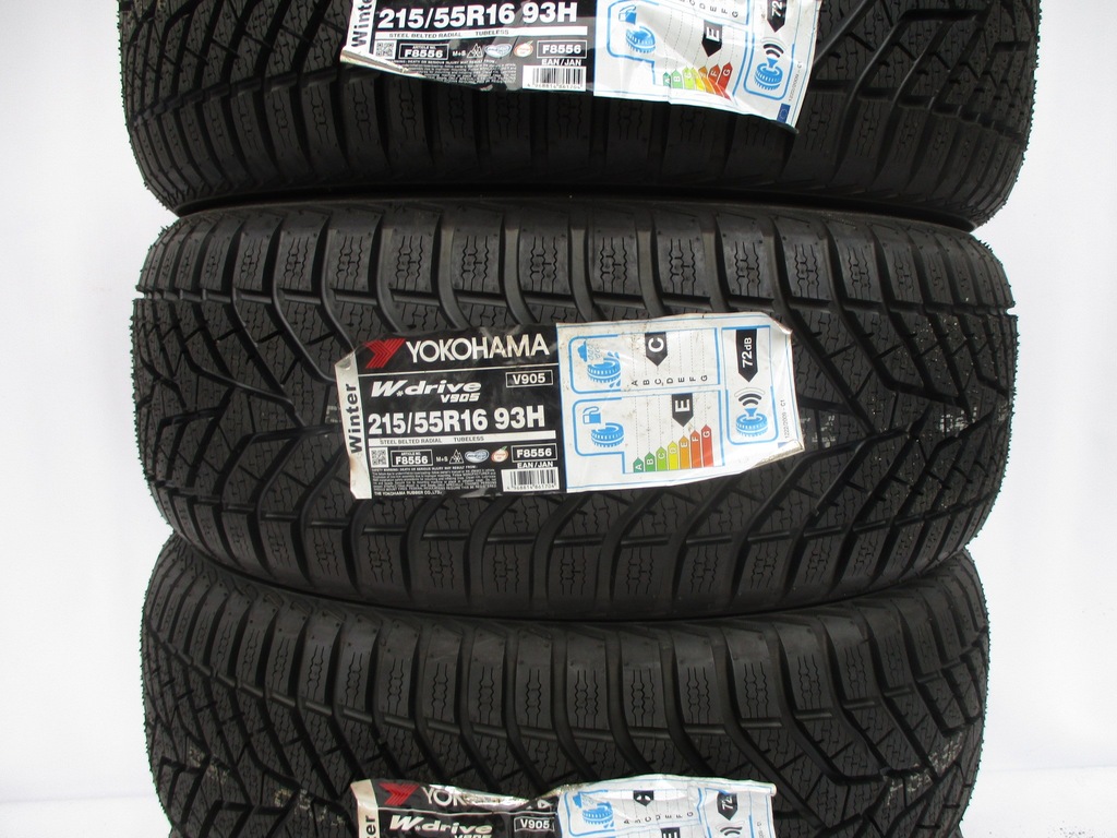 4 opony zimowe nowe 215/55R16 Yokohama V905 REDA - 7255183468