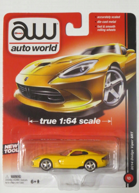 Auto World 1:64 Dodge Viper SRT 2014 yellow