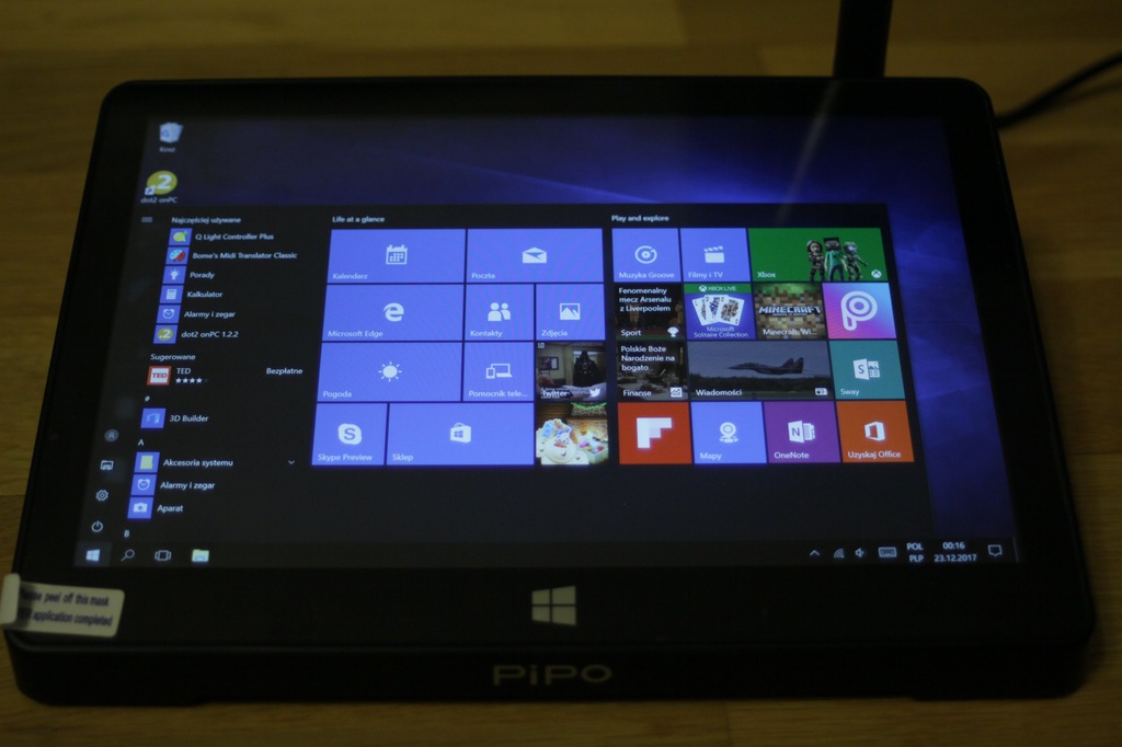 PIPO X9 tablet dotykowy PC Windows 10 Android