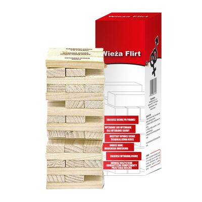 WIEŻA FLIRT JENGA GRA DLA DOROSŁYCH NA IMPREZĘ