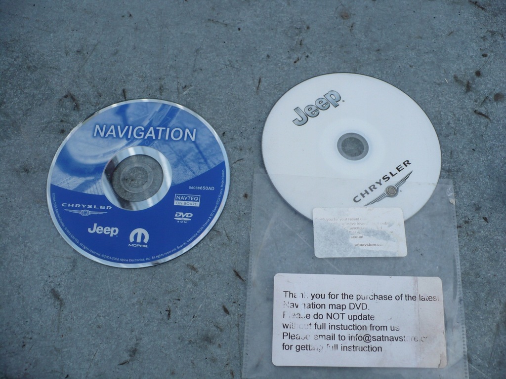 CHRYSLER JEEP MAPY NAWIGACJI CD DVD 7679738990