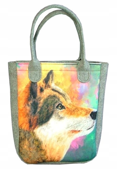 TOREBKA Z FILCU WILK ORYGINALNA TORBA A4