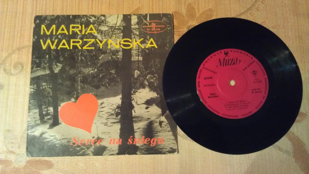 MARIA WARZYŃSKA - Serce na śniegu - N 0648 - EP