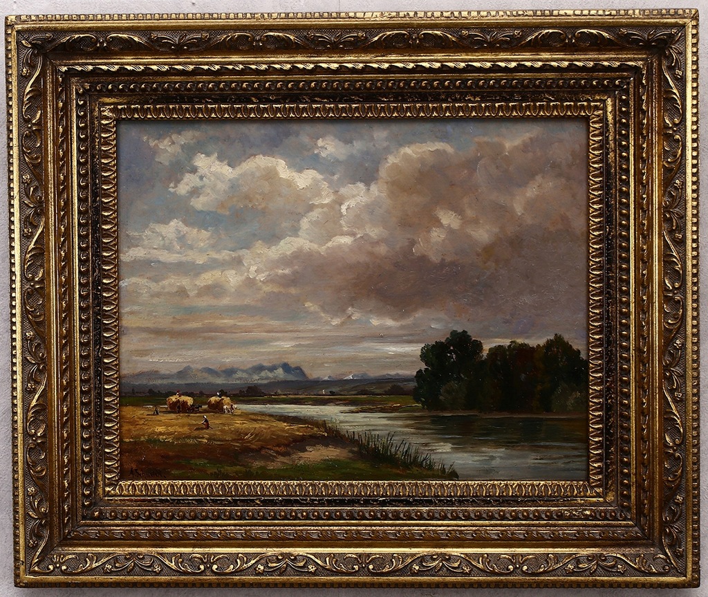 Alfred Schmidt (1867-1956) obraz znanego malarza!