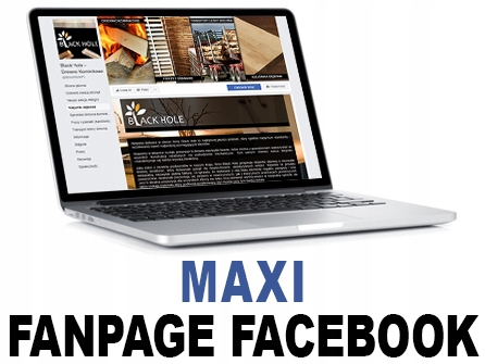 FACEBOOK Fanpage strona FACEBOOK - MAXI