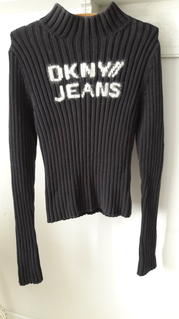 Sweter DKNY Jeans szary coton wyp.szafy r.L 