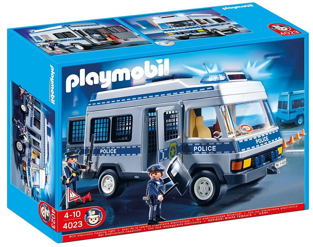 KLOCKI Playmobil 4023 Furgonetka POLICJA RADIOWÓZ