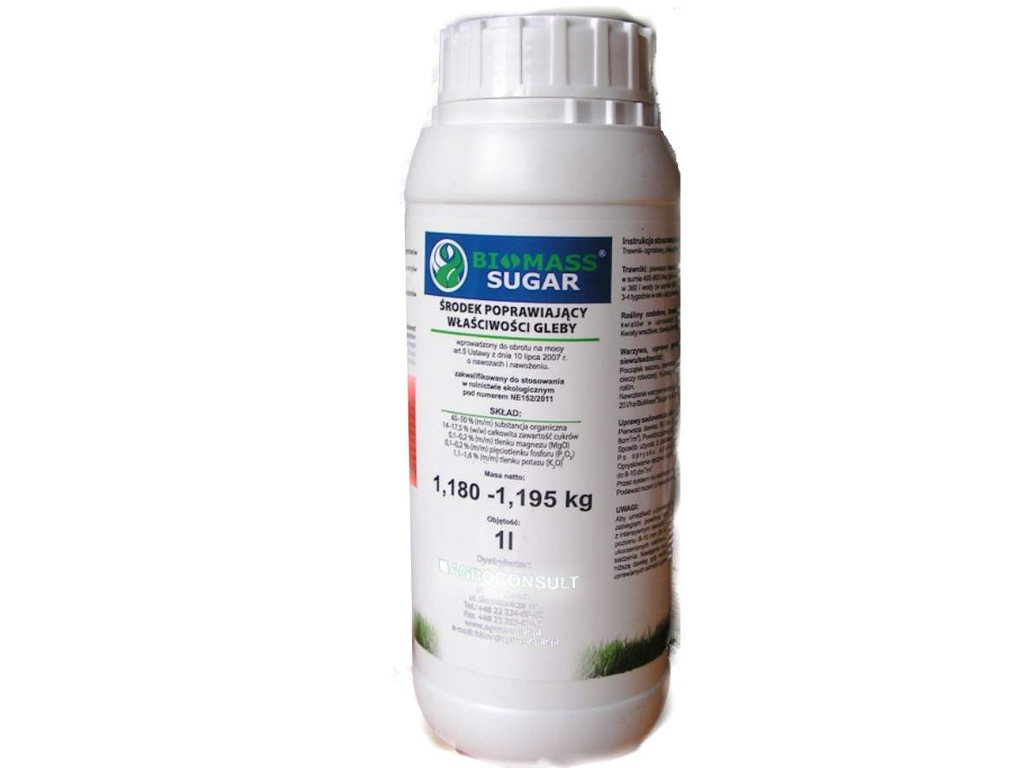 BIOMASS SUGAR 1000ML PĘDRAKI NICIENIE EKOLOGICZNY