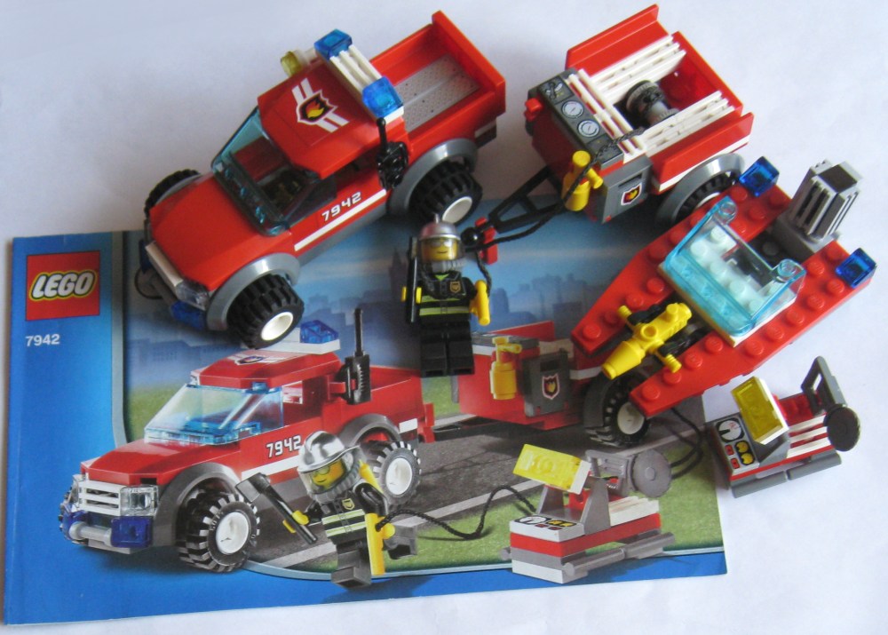 LEGO 7942 WÓZ STRAŻACKI INSTRUKCJA MOTORÓWKA 30220 - 7304401948 ...