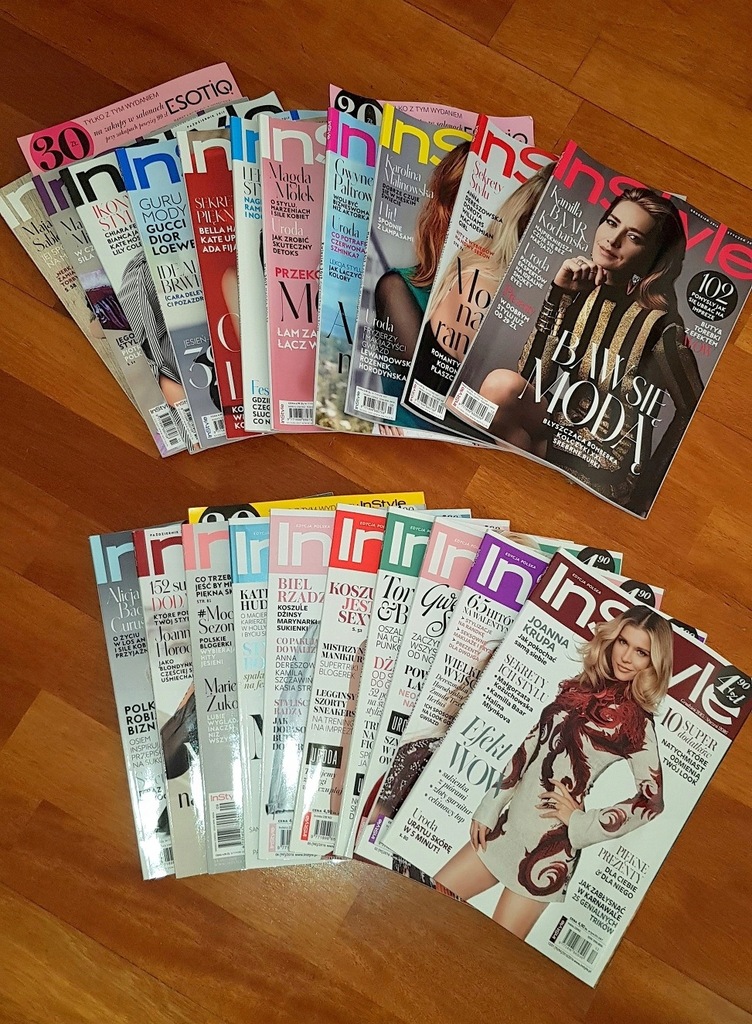 magazyn INSTYLE zestaw 21 egz. lata 2016 i 2017