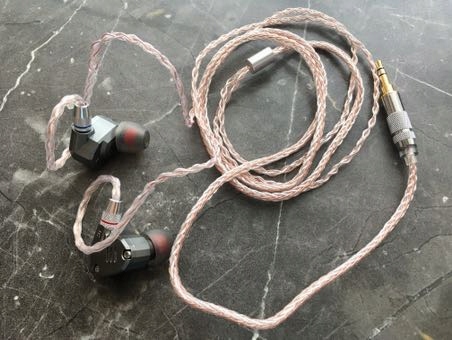Kabel 8 żyłowy miedź srebro 2Pin KZ ZS5 ZS6 ZS10