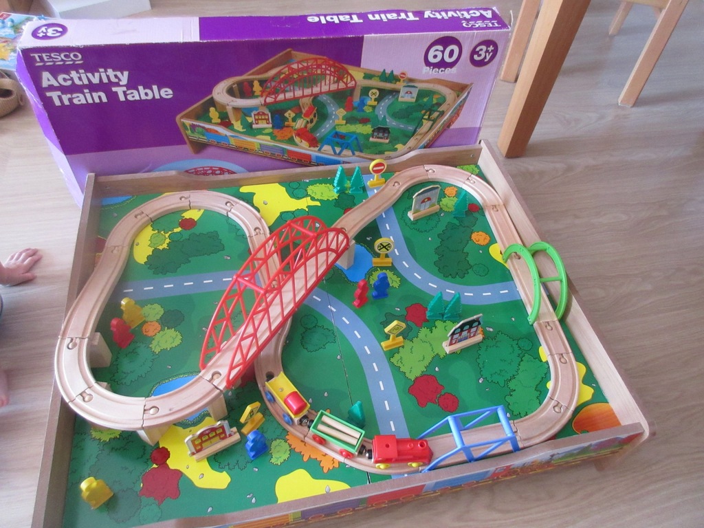 tesco train table
