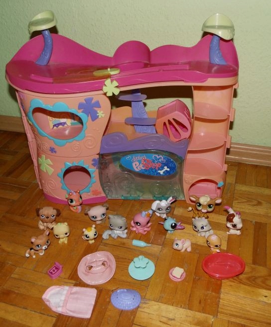 LITTLEST PET SHOP olbrzymi domek+15 figurek+dodatk