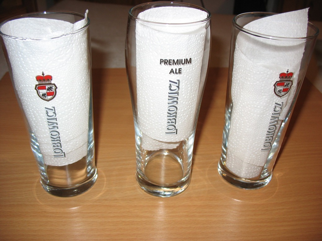 Lobkowicz pokal szklanka 0,3 l czeskie piwo 3szt.