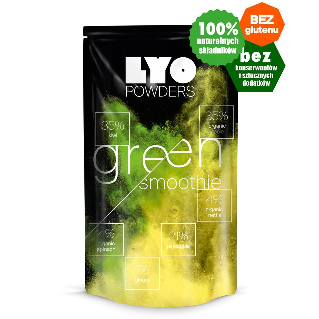 Zielony koktajl w proszku smoothie LYO Food 500 ml