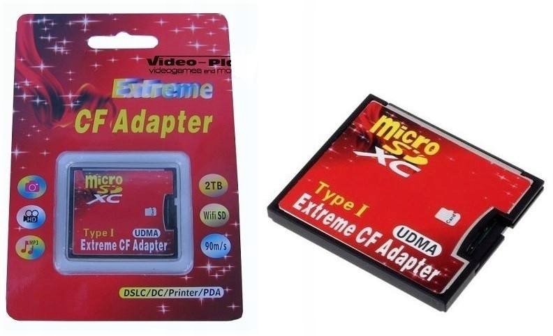 ADAPTER CF microSD SDHC SDXC do COMPACT FLASH