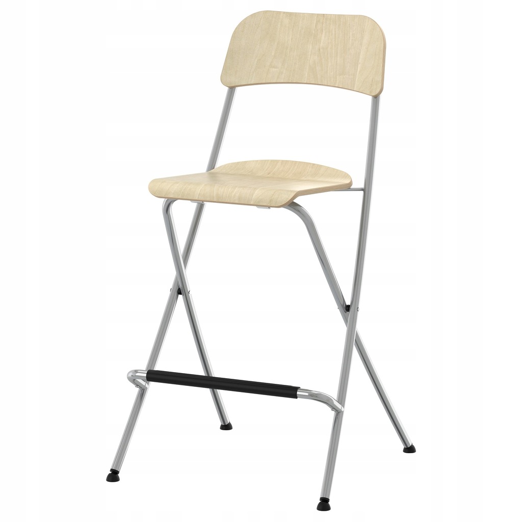 IKEA FRANKLIN Taboret składany brzoza, hoker 63cm
