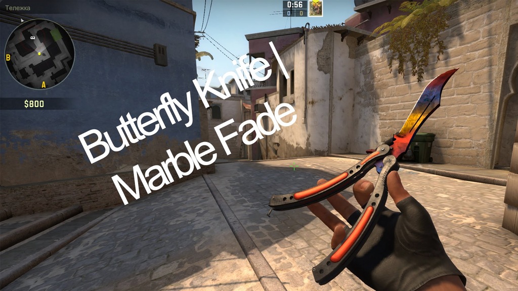 CS:GO KOSA Nóż motylkowy | Marmurkowy gradient
