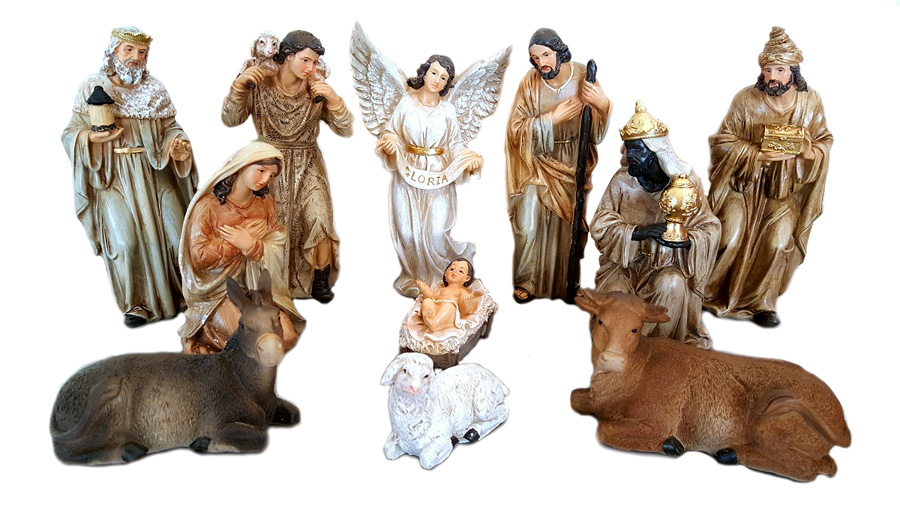 Szopka Bożonarodzeniowa- 16,5 cm- Figurki do Szopk