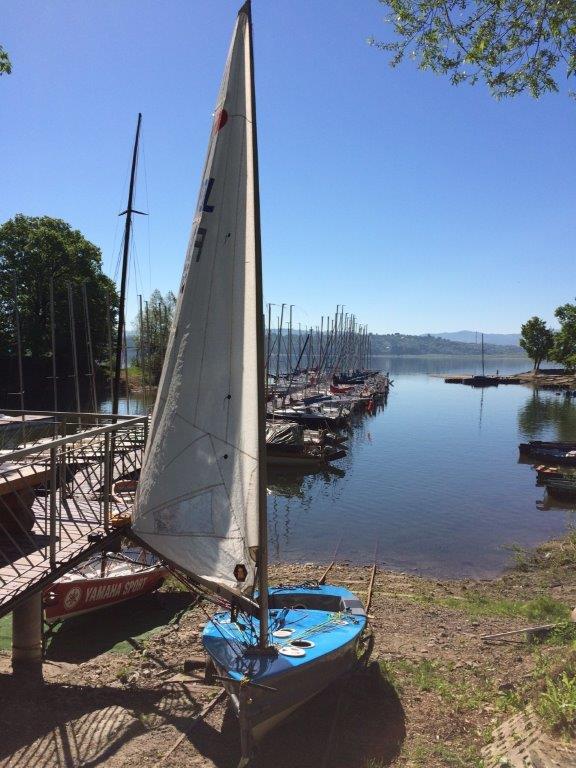Żaglówka Ok Dinghy + wózek slipowy