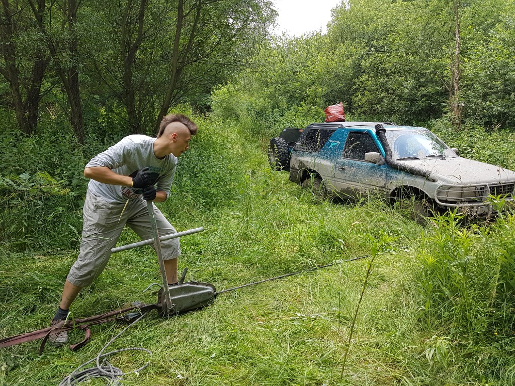 Tirfor, kifor, wyciągarka, offroad, swap, lina,