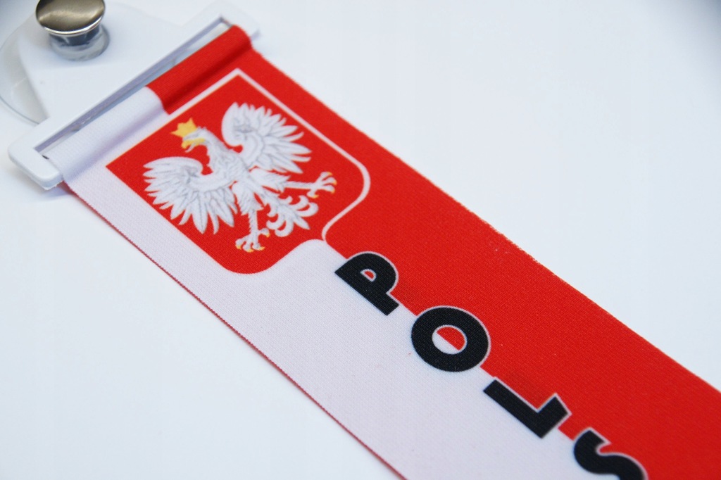 PROPORCZYK flaga POLSKA na szybę witrynę