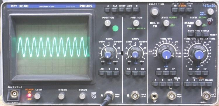 Philips PM 3240, 50MHz+Service Manual+2 sondy
