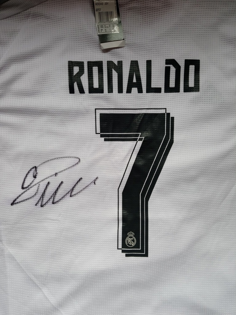 Koszulka Cristiano Ronaldo autograf Real Madryt